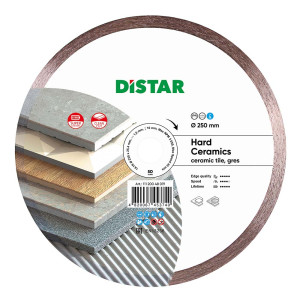 Tarcza diamentowa Distar 11120048019 Hard Ceramics ciągła 250mm x 1,6mm x 25,4mm