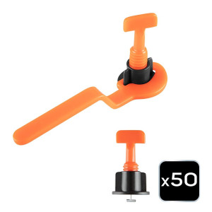 System poziomowania płytek Neo 61-105 50szt - wielokrotnego użytku