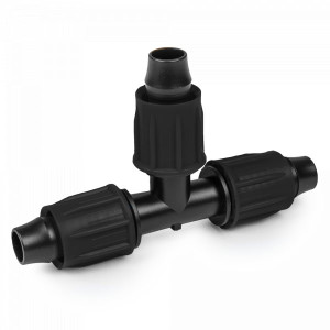 Trójnik QJ do rur kroplujących PE Bradas Drip System 16mm DSWAQJ-T16