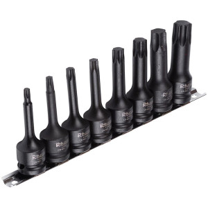 Zestaw nasadek udarowych Richmann Exclusive C6950 1/2" z końcówką trzpieniową Torx T30 - T80 x 78mm