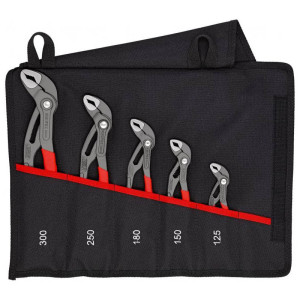 Zestaw szczypiec nastawnych do rur 'Knipex 00 19 55 S5' Cobra 125-150-180-250-300 Etui