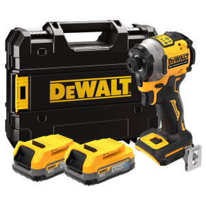 Zakrętak akumulatorowy udarowy DeWALT DCF850E2T-QW 18V XR PowerStack 208 Nm, 2 x 1.7 Ah - bezszczotkowy, walizka TSTAK