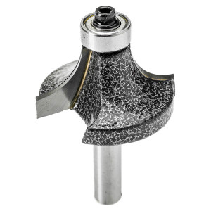 Frez do drewna Drel ARB-2708 zaokrąglający, z łożyskiem, R 12,7mm, 38,1 x 19mm, uchwyt 8mm