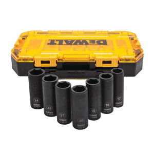 Zestaw nasadek udarowych DeWALT DWMT74737-0 długie 1/2'' 7szt 17/18/19/20/21/22/24
