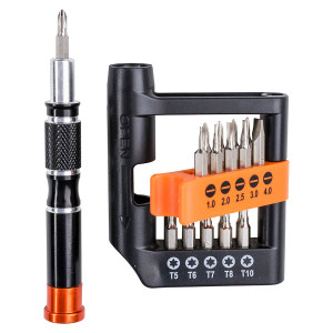 Wkrętak precyzyjny Jufisto SOC-5021 z wymiennymi końcówkami 21szt.