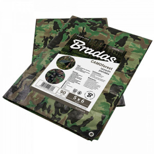 Plandeka kamuflażowa CAMOforest 90g. 3 x 5m Bradas PLCF903/5