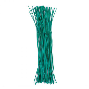Drut ogrodniczy cięty - zielony 15cm (100szt.) Bradas TYD1X015/100