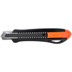 Nóż na ostrza łamane Waart W70P218 plastikowa obudowa, prowadnica metalowa, ostrze ze stali SK-4 18mm