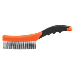 Szczotka druciana, drut nierdzewny Neo 39-050, uchwyt dwukomponentowy, 4-rzędowa