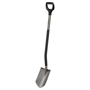 Szpadel ogrodowy szpiczasty 'Fiskars 1067511 Ergo' z metalowym trzonkiem, profilowany