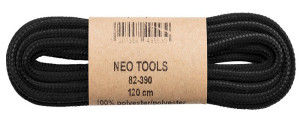 Sznurowadła okrągłe do butów roboczych Neo 82-390, czarne, 120cm