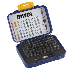 Zestaw końcówek wkrętakowych 'Irwin IW6062527' z uchwytem szybkowymiennym (61 części)