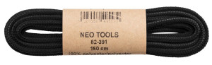 Sznurowadła okrągłe do butów roboczych Neo 82-391, czarne, 150cm