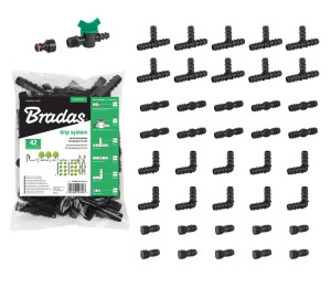 Zestaw akcesoriów do lini kroplującej Bradas Drip System 16mm - 42szt. DSWA20-SET3