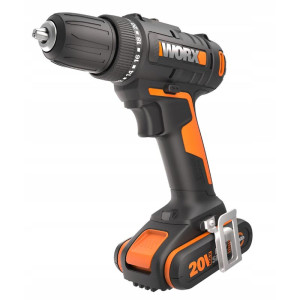 Wiertarko-wkrętarka akumulatorowa Worx WX100 20V Li-Ion, 1 x 2,0Ah, 2-biegi, 30Nm