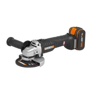 Szlifierka kątowa akumulatorowa Worx WX812 125mm, 20V Li-Ion, 1 x 4.0Ah, bezszczotkowa, w walizce