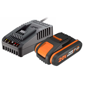 Akumulator Worx WA3601 20V Li-Ion, 2,0Ah + ładowarka 2A- zestaw