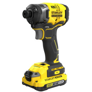 Zakrętak akumulatorowy udarowy Stanley FatMax SFMCF820D2K-QW V20, 18V Li-ion 2x2.0Ah, 190 Nm, bezszczotkowy, Walizka
