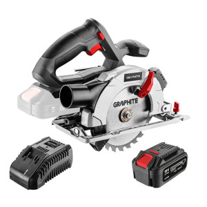 Pilarka tarczowa akumulatorowa Graphite 58G008-BC Energy+ 150mm (58G008) 18V + Akumulator Li-Ion 4,0Ah + ładowarka - zestaw