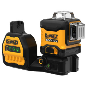 Laser krzyżowy DeWALT DCE089NG18-XJ 12/18V samopoziomujący 3-wiązki 360°, zasięg 30/50m - zielony - bez akumulatora i ładowarki (walizka TSTAK)