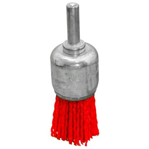 Szczotka doczołowa z trzpieniem 'Drel ASN-1102' 25mm - nylonowa