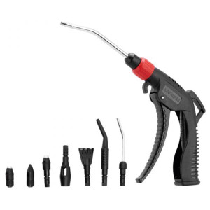 Pistolet do przedmuchiwania Airpress 45029 z zestawem 7 wymiennych dysz - profesjonalny