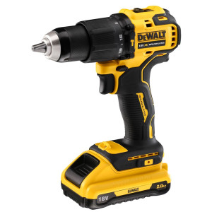 Wiertarko-wkrętarka akumulatorowa udarowa DeWALT DCD709D2T-QW DCD709D2T 18V XR Li-Ion, 2-biegi, 65Nm 2 x 2.0Ah - bezszczotkowa