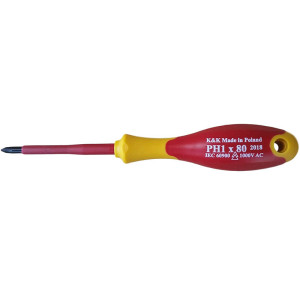 Wkrętak elektryczny krzyżowy K&K 10593 PH1 x 80mm - produkt polski