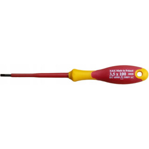 Wkrętak elektryczny płaski K&K 10575 SL 3,5 x 100mm - produkt polski