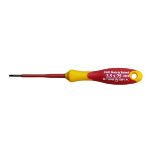 Wkrętak elektryczny płaski K&K 10573 SL 2,5 x 75mm - produkt polski