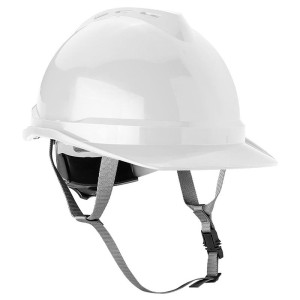 Kask ochronny Neo 97-221 atestowany z paskiem podbródkowym - biały