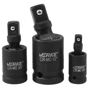 Przeguby udarowe kuliste Verke V39444 1/4", 3/8", 1/2"