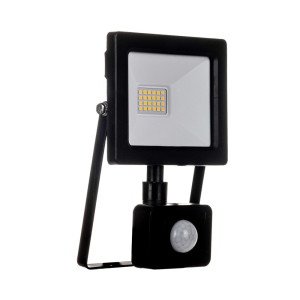 Naświetlacz LED Premium Germina 220V, czarny, barwa 4000K IP44 20W 2100lm z czujnikiem ruchu