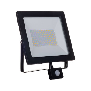 Naświetlacz LED Premium Germina 220V, czarny, barwa 4000K IP44 100W 11500lm z czujnikiem ruchu