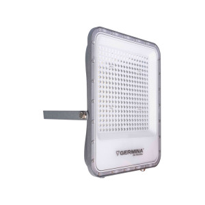 Naświetlacz LED Premium Germina Ares szary, barwa 5000K, skręcana obudowa, IP65 300W 30000lm