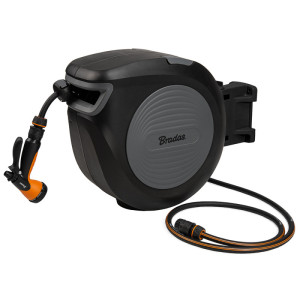 Wąż ogrodniczy Bradas Black line 1/2" - 20m w zestawie z bębnem automatycznym i akcesoriami ECO-W1B20