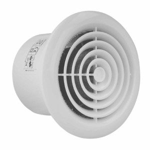 Wentylator elektryczny Ventika CENTRO do montażu sufitowego i ściennego, biały - fi 100mm
