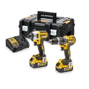Zestaw Combo DCK266P2T-QW: Wiertarko-wkrętarka akumulatorowa DCD796 + Zakrętak akumulatorowy udarowy DCF887 DeWALT Li-Ion 2 x 5,0ah TSTAK