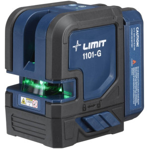 Laser krzyżowy 'Limit 277460408' 1101-G 120° zasięg z detektorem 50m (brak w zestawie) bez detektora 20m - zielony