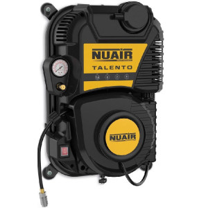Kompresor bezolejowy 'NU AIR' Talento 1,5KM, 1100W, 2L, 160L/min, 8 bar z przewodem 9m, profesjonalny (3 lata gwarancji) - do powieszenia na ścianie