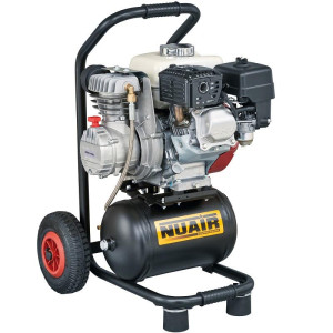 Kompresor olejowy 'NU AIR' 4KM, 3300W, 9,5L, 235L/min, 10 bar z pompą MK236 i silnikiem spalinowym HONDA GX120, profesjonalny (3 lata gwarancji) - spalinowy