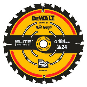 Piła tarczowa DeWALT DT10401-QZ ELITE do drewna 184mm x 20 x 24zęb