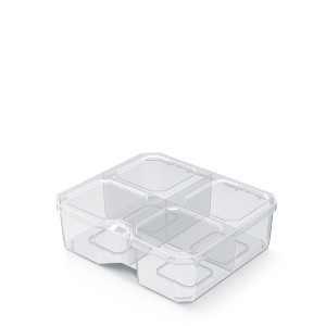 Organizer narzędziowy przeźroczysty Kistenberg KSQ15155 SQR BOX 15 156mm x 140mm x 50mm - wysoki