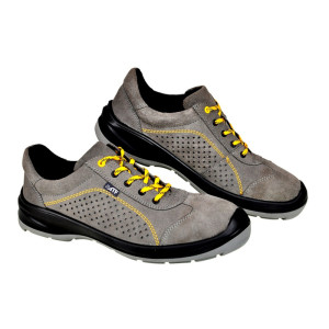 Buty ochronne półbuty Łukpol 1128PP_43 "1128PP" S1P SRC welur szare - rozmiar 43