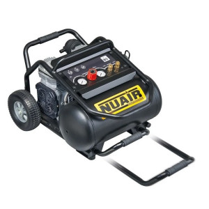 Kompresor bezolejowy 'NU AIR' 2KM, 1500W, 20L, 230L/min, 14 bar, duże pompowane koła, wysuwana rączka, profesjonalny (3 lata gwarancji) - wyciszony