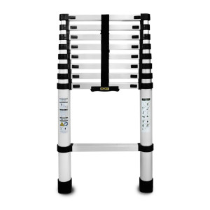 Drabina aluminiowa Drabest AL-TELE-2,6-HOME teleskopowa HOME - 9 stopni - 2,6m, udźwig 125kg