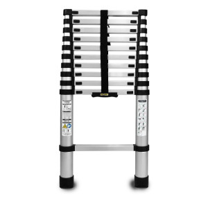 Drabina aluminiowa Drabest AL-TELE-3,2-HOME teleskopowa HOME - 11 stopni - 3,2m, udźwig 125kg