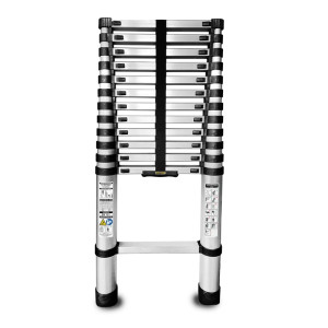 Drabina aluminiowa Drabest AL-TELE-3,8-HOME teleskopowa HOME - 13 stopni - 3,8m, udźwig 125kg