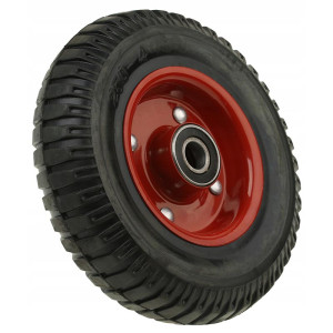 Koło pełne z gumy, piasta z blachy stalowej, 200mm