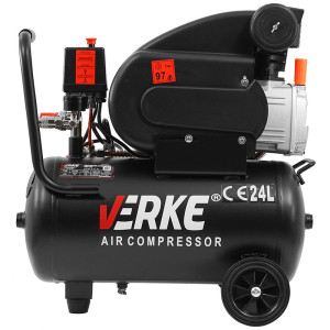 Kompresor tłokowy, olejowy Verke V81102 2 KM (1470W) , 24L, 8 bar
